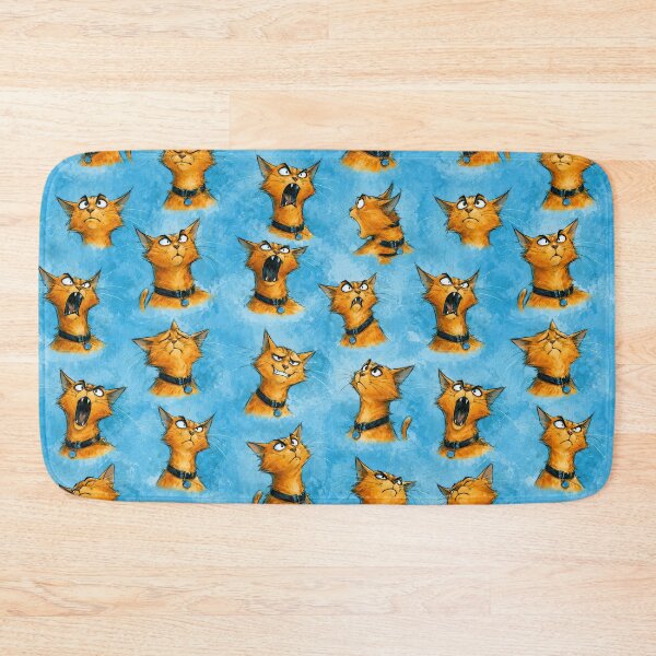 Item preview, Cats emotions - Aesthetic Pattern Print Design for fabrics designed and sold by Just4Sinners.