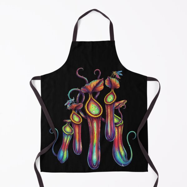 Item preview, Neon Pitcher Plant Carnivorous Botanical Psychedelic Art designed and sold by HoshisWorld2018.