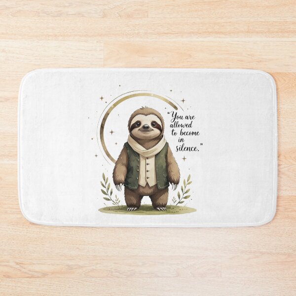 Item preview, Allowed To Become In Silence Vintage Sloth Dark Academia designed and sold by AQUILAKREO.