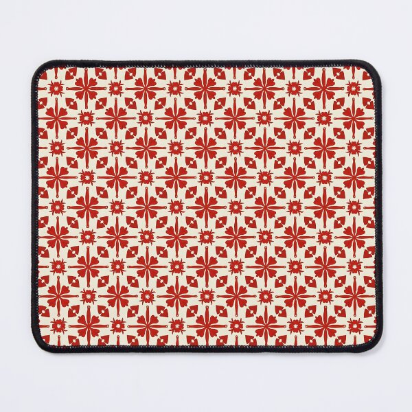 Item preview, Boho Style – Red Retro Floral Pattern designed and sold by pASob-dESIGN.