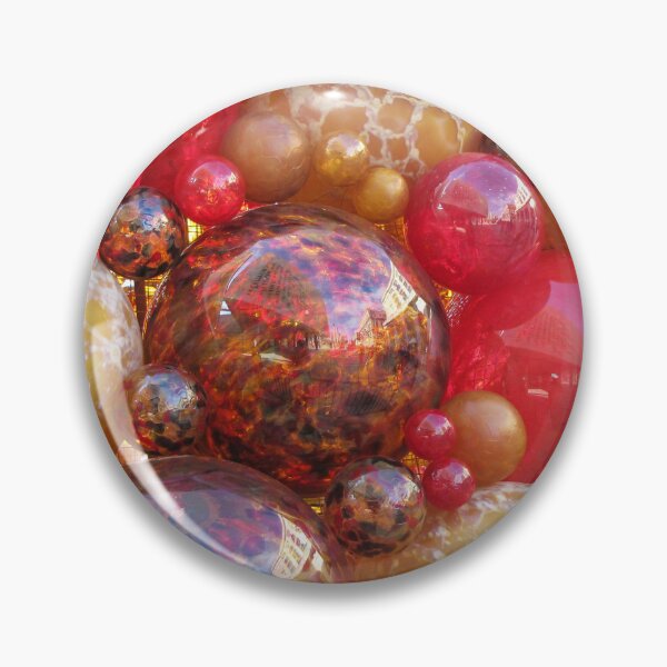 Item preview, Close-Up Of Red And Gold Christmas Ornaments And Festive Reflective Baubles designed and sold by Nmallia.