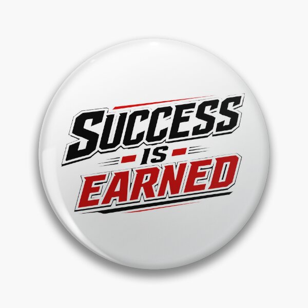 Item preview, Success Is Earned Hard Work Quote Meritocracy Typography Design designed and sold by Bamimu Merch.
