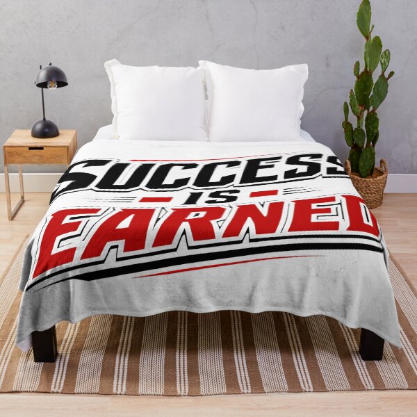 Item preview, Success Is Earned Hard Work Quote Meritocracy Typography Design designed and sold by Bamimu Merch.