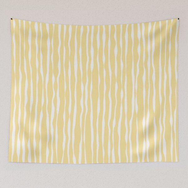 Item preview, Sunshine Sway – Organic Vertical Lines Abstract Pattern with Warm Yellow Aesthetic designed and sold by Helmina Groper.