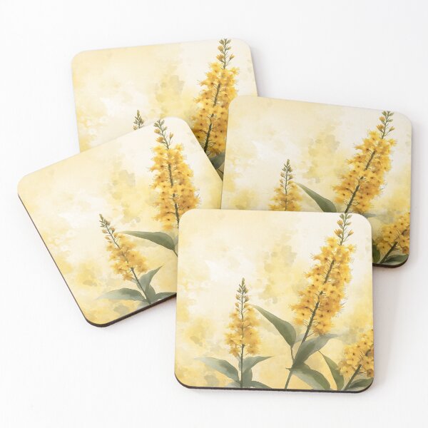Item preview, Kentucky Goldenrod Yellow Wildflower Botanical Artwork designed and sold by daila70.