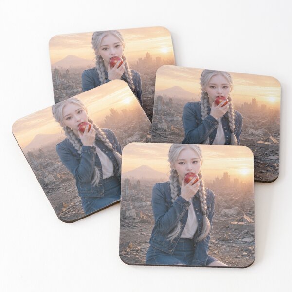 Item preview, A woman eating an apple in a city where dragons fly designed and sold by HD3284.