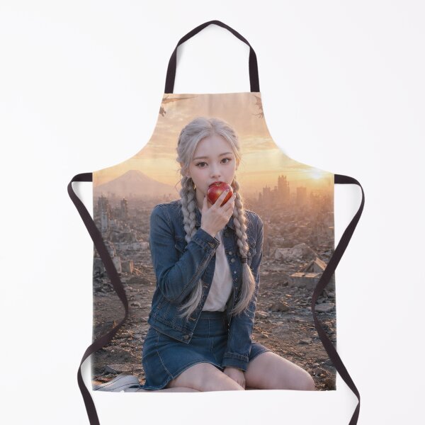 Item preview, A woman eating an apple in a city where dragons fly designed and sold by HD3284.