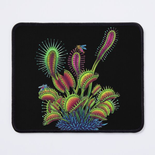 Item preview, Neon Venus Flytrap Carnivorous Botanical Psychedelic Art designed and sold by HoshisWorld2018.