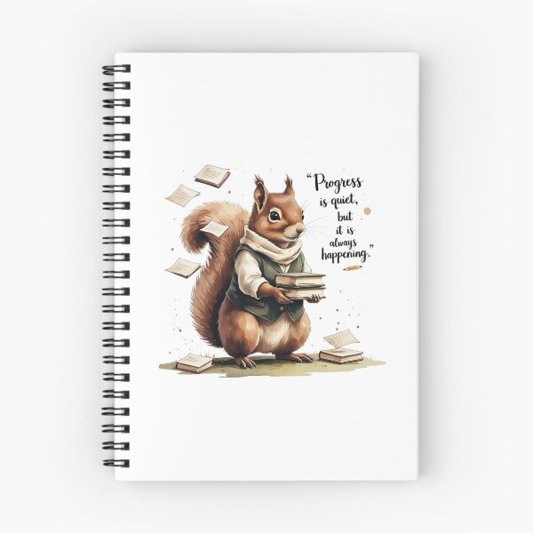 Item preview, Progress Is Quiet Vintage Squirrel Dark Academia Bookish designed and sold by AQUILAKREO.
