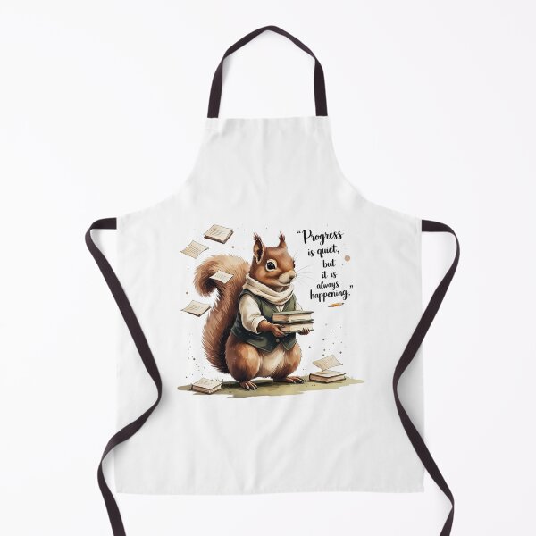 Item preview, Progress Is Quiet Vintage Squirrel Dark Academia Bookish designed and sold by AQUILAKREO.