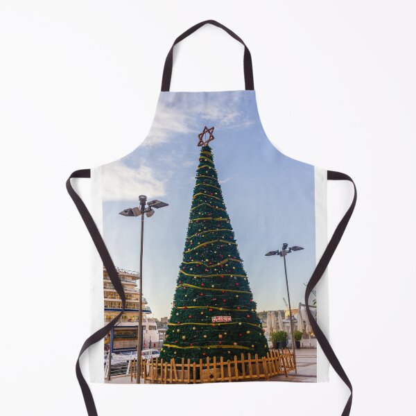 Item preview, Giant Outdoor Christmas Tree With Star Topper and Festive Ornaments at Waterfront Marina designed and sold by Nmallia.