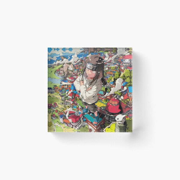 Item preview, Neji Hyuga Hidden Leaf Village Skyline Anime Art | Neji Hyuga Aesthetic Poster | Naruto Inspired Manga Style Art designed and sold by Dyan4.