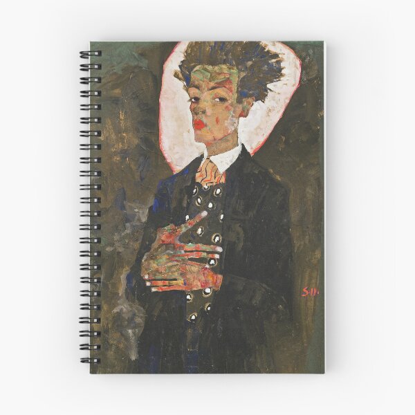 Item preview, Egon Schiele: Self-Portrait with Peacock Waistcoat, Standing designed and sold by Erlin Rudho.