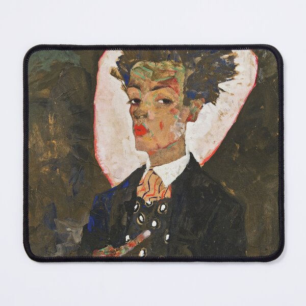 Item preview, Egon Schiele: Self-Portrait with Peacock Waistcoat, Standing designed and sold by Erlin Rudho.