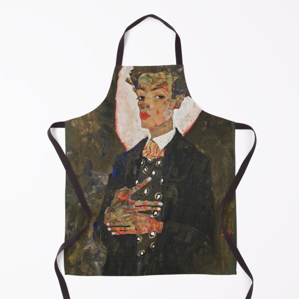 Item preview, Egon Schiele: Self-Portrait with Peacock Waistcoat, Standing designed and sold by Erlin Rudho.