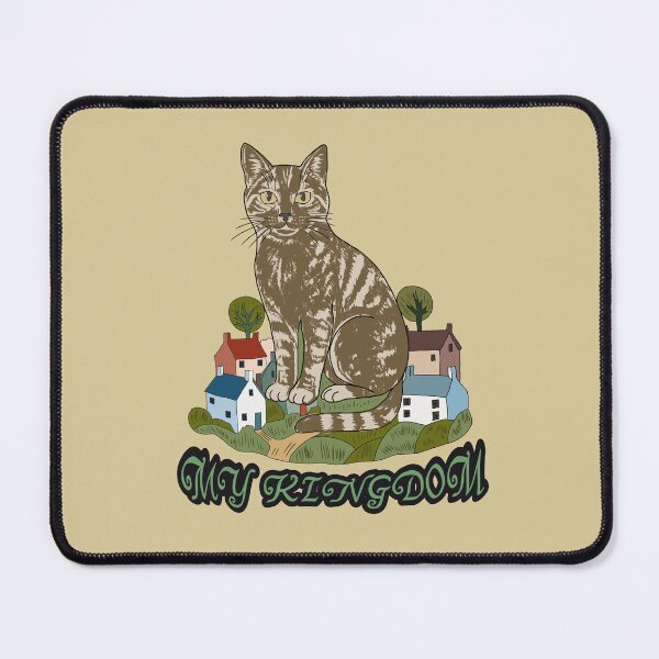 Item preview, Giant Tabby Cat in Tiny Summer Village designed and sold by LeshanArt.