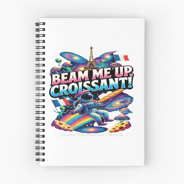 Item preview, Beam Me Up Croissant Funny France Space T-Shirt designed and sold by Sushikidsntod.