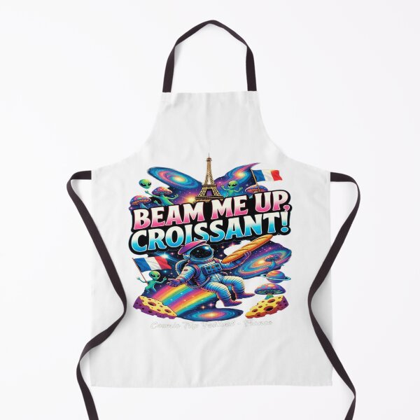 Item preview, Beam Me Up Croissant Funny France Space T-Shirt designed and sold by Sushikidsntod.