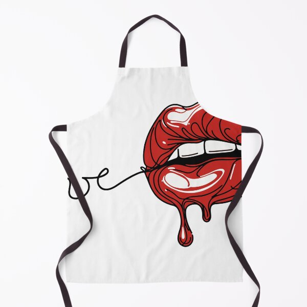Item preview, Crimson Drip - Red Lips Line Art designed and sold by artificia-off.