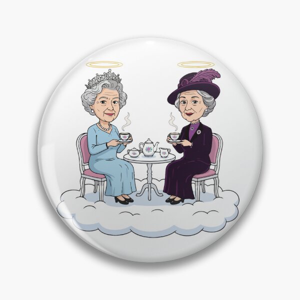 Item preview, Queen Elizabeth II and Smith spilling tea in Heaven designed and sold by tigrootiger.