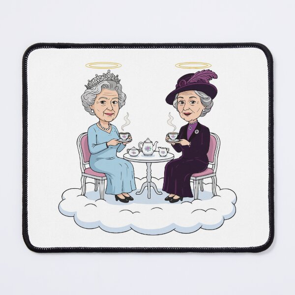 Item preview, Queen Elizabeth II and Smith spilling tea in Heaven designed and sold by tigrootiger.