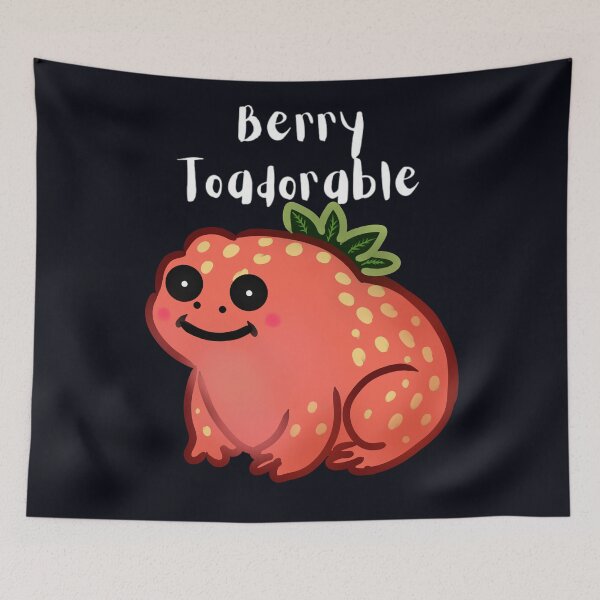Item preview, Berry Toadorable Strawberry Frog Design designed and sold by HopeAndHustle.