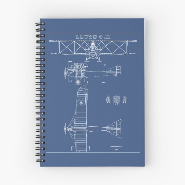 Item preview, Lloyd C.II WW1 Biplane Blueprint Aircraft Diagram designed and sold by MilitaryMart.