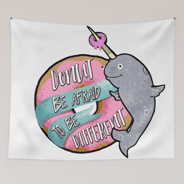 Item preview, Donut Be Afraid Narwhal designed and sold by Allison Manson.