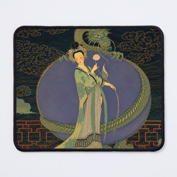 Item preview, Art Nouveau Dragon Fantasy Illustration for Mythology Art Lovers designed and sold by RickE.
