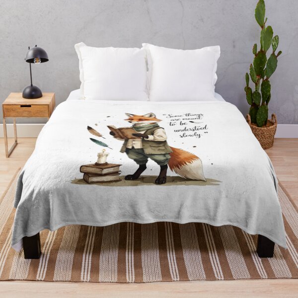 Item preview, Understood Slowly Vintage Fox Dark Academia Bookish Gift designed and sold by AQUILAKREO.