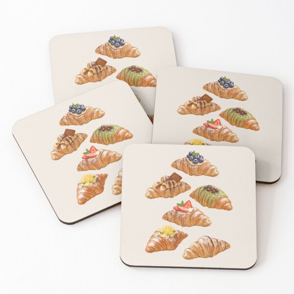 Item preview, French Bakery Pastries | Croissant Art designed and sold by simplepaperplan.