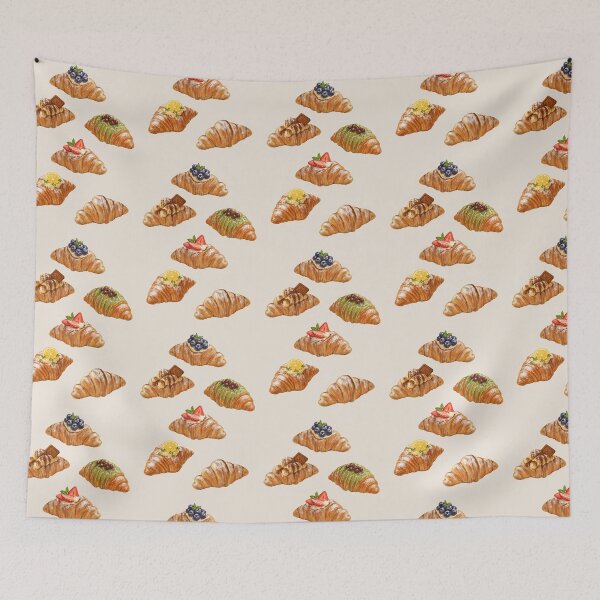 Item preview, French Bakery Pastries | Croissant Art designed and sold by simplepaperplan.
