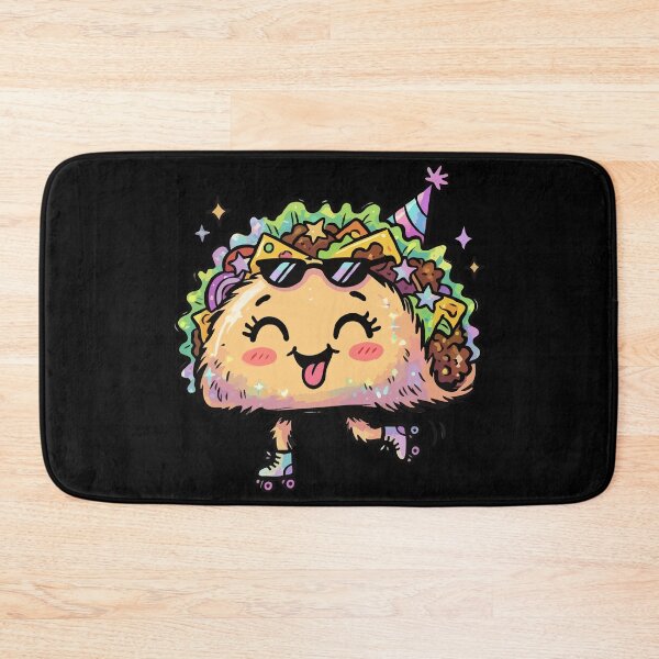 Item preview, Roller Skating Iridescent Party Taco designed and sold by Emegan Print Art.
