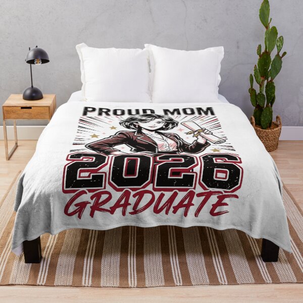 Item preview, Proud Mom of a 2026 Graduate, Class of 2026 Graduation Senior Mom Gift, Last Day of School Graphic Tee designed and sold by AsturShop.