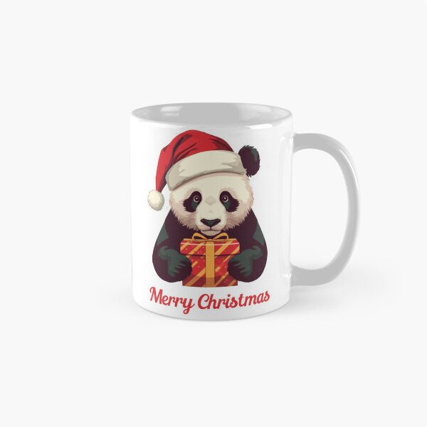 Item preview, Christmas Panda Shirt Merry Christmas Cute Panda Santa Hat Holiday Gift Panda Lover Tee designed and sold by Sky-bully.