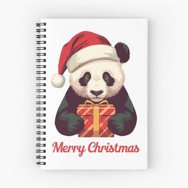 Item preview, Christmas Panda Shirt Merry Christmas Cute Panda Santa Hat Holiday Gift Panda Lover Tee designed and sold by Sky-bully.
