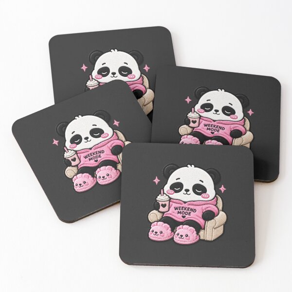 Item preview, Weekend Panda Embroidery Patch Cute Kawaii designed and sold by ColorSplash123.
