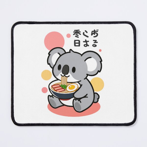 Item preview, Kawaii Koala Enjoying Ramen Bowl - Delicious Noodles designed and sold by ArtiQreate.