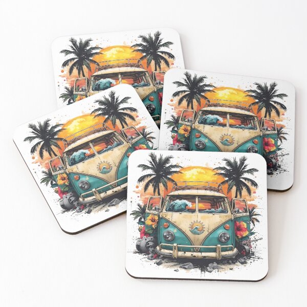 Item preview, Unbranded Retro Surf Van: Tropical Sunset Explosion designed and sold by OnikaD art.