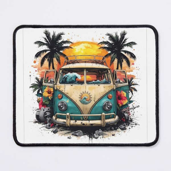 Item preview, Unbranded Retro Surf Van: Tropical Sunset Explosion designed and sold by OnikaD art.