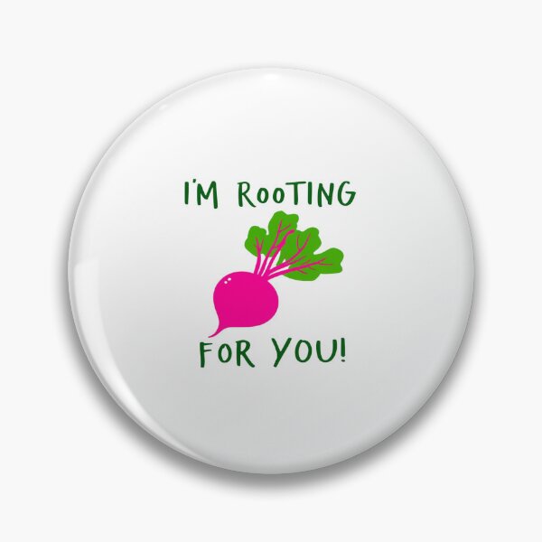 Item preview, I’m Rooting For You Cute Beet Pun | Positive Encouragement Veggie Illustration for Uplifting Vibes designed and sold by Bright Nest Studio.
