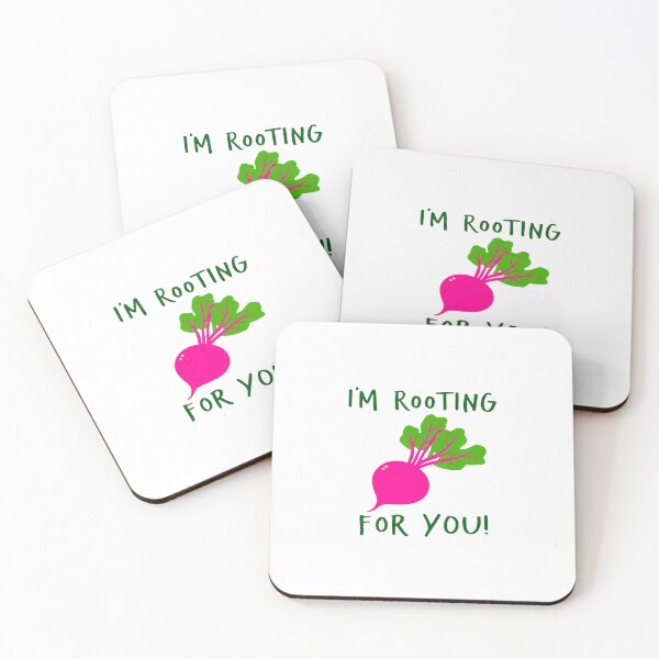 Item preview, I’m Rooting For You Cute Beet Pun | Positive Encouragement Veggie Illustration for Uplifting Vibes designed and sold by Bright Nest Studio.