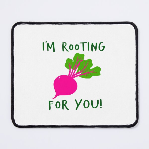 Item preview, I’m Rooting For You Cute Beet Pun | Positive Encouragement Veggie Illustration for Uplifting Vibes designed and sold by Bright Nest Studio.