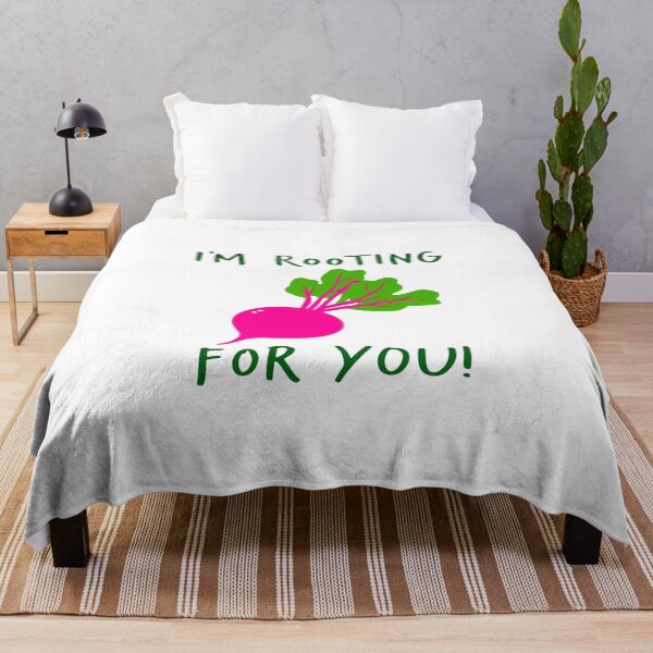 Item preview, I’m Rooting For You Cute Beet Pun | Positive Encouragement Veggie Illustration for Uplifting Vibes designed and sold by Bright Nest Studio.