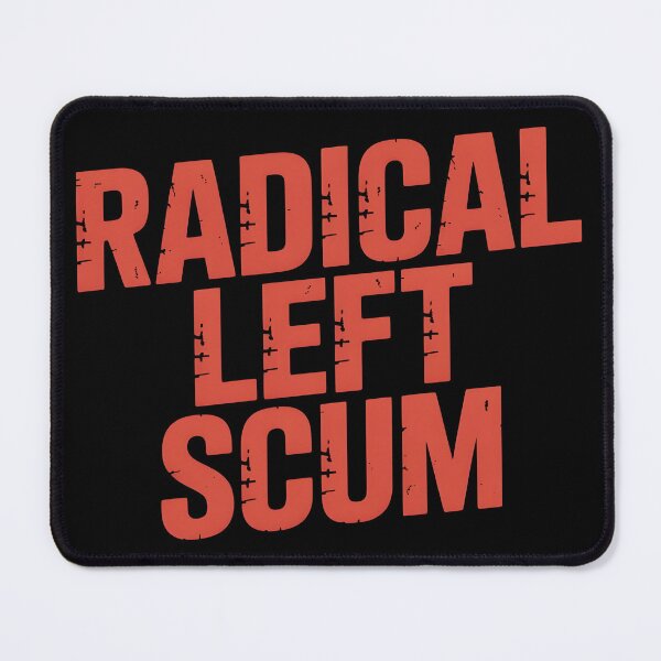 Item preview, Radical Left Scum Bold Political Statement Streetwear Typography Design designed and sold by SkymarArt.