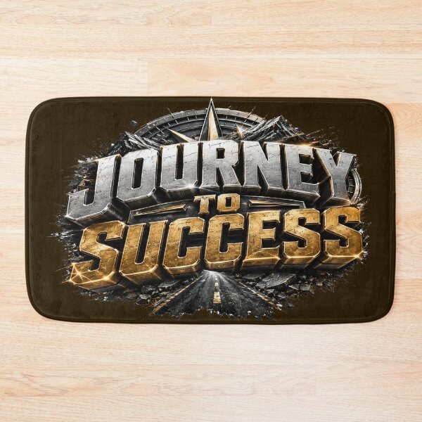 Item preview, Journey to Success Process Over Destination Motivational Typography designed and sold by Bamimu Merch.