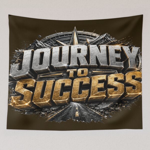 Item preview, Journey to Success Process Over Destination Motivational Typography designed and sold by Bamimu Merch.