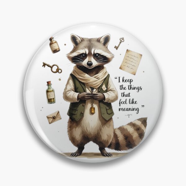 Item preview, I Keep Things That Feel Like Meaning Vintage Raccoon Dark Academia designed and sold by AQUILAKREO.