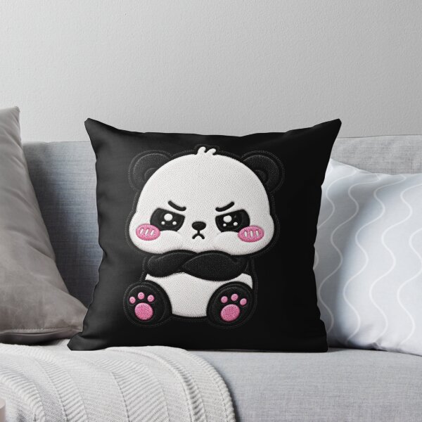 Item preview, Mini Angry Panda Embroidery Patch Cute Kawaii designed and sold by ColorSplash123.