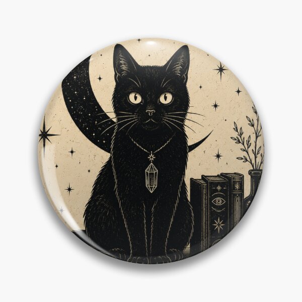 Item preview, The Observer Mystical Black Cat Tarot designed and sold by LovelyCatGalaxy.